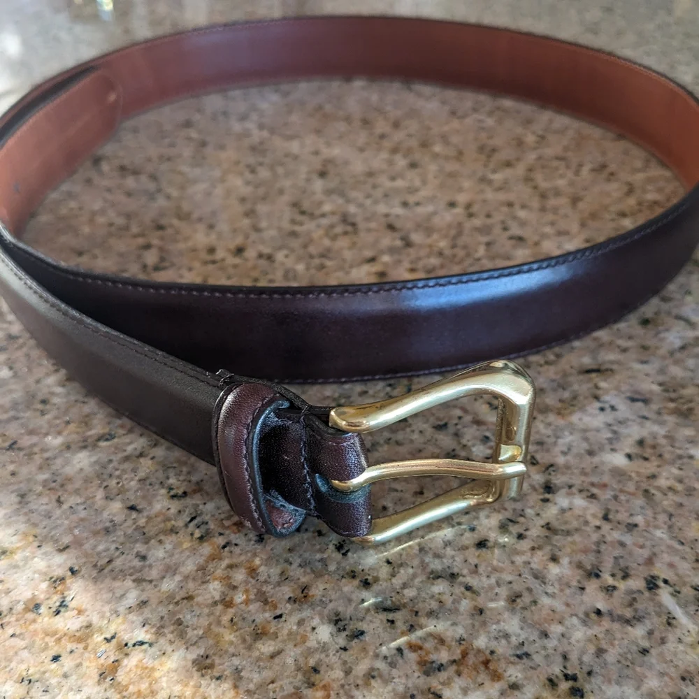 Coach Belt - Leather and Brass - 38 Inches - Picture 9 of 9